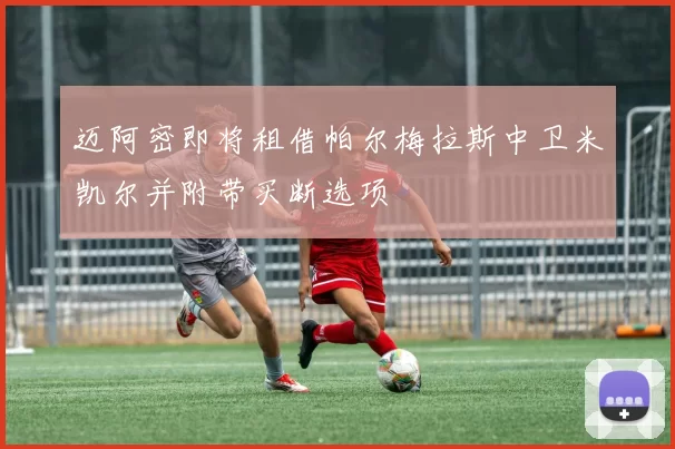 迈阿密即将租借帕尔梅拉斯中卫米凯尔并附带买断选项
